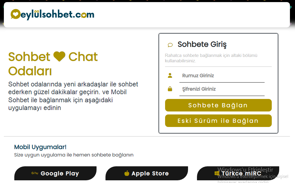 Eylül Sohbet, Eylül Chat Mobil