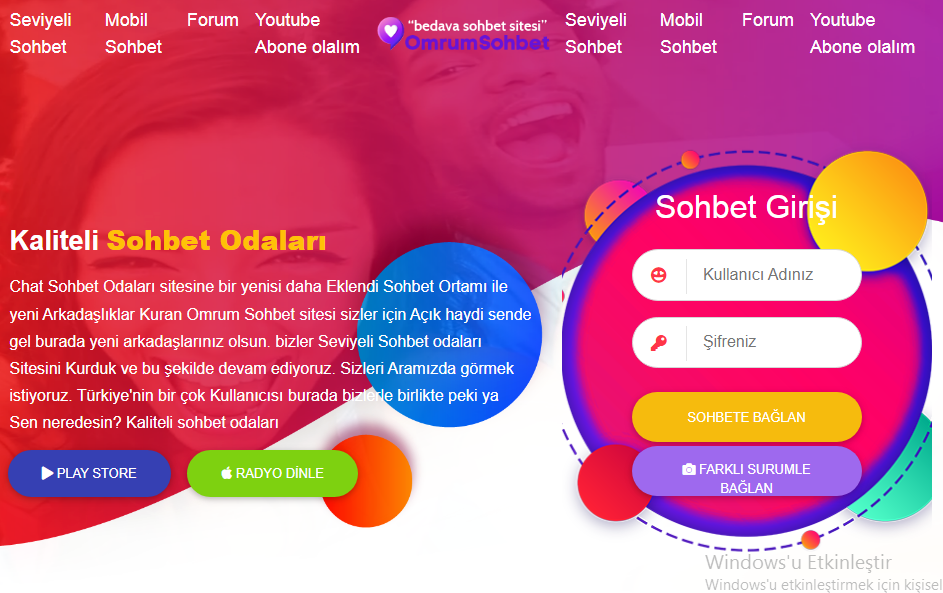 Ömrüm chat, mobil ömrüm sohbet